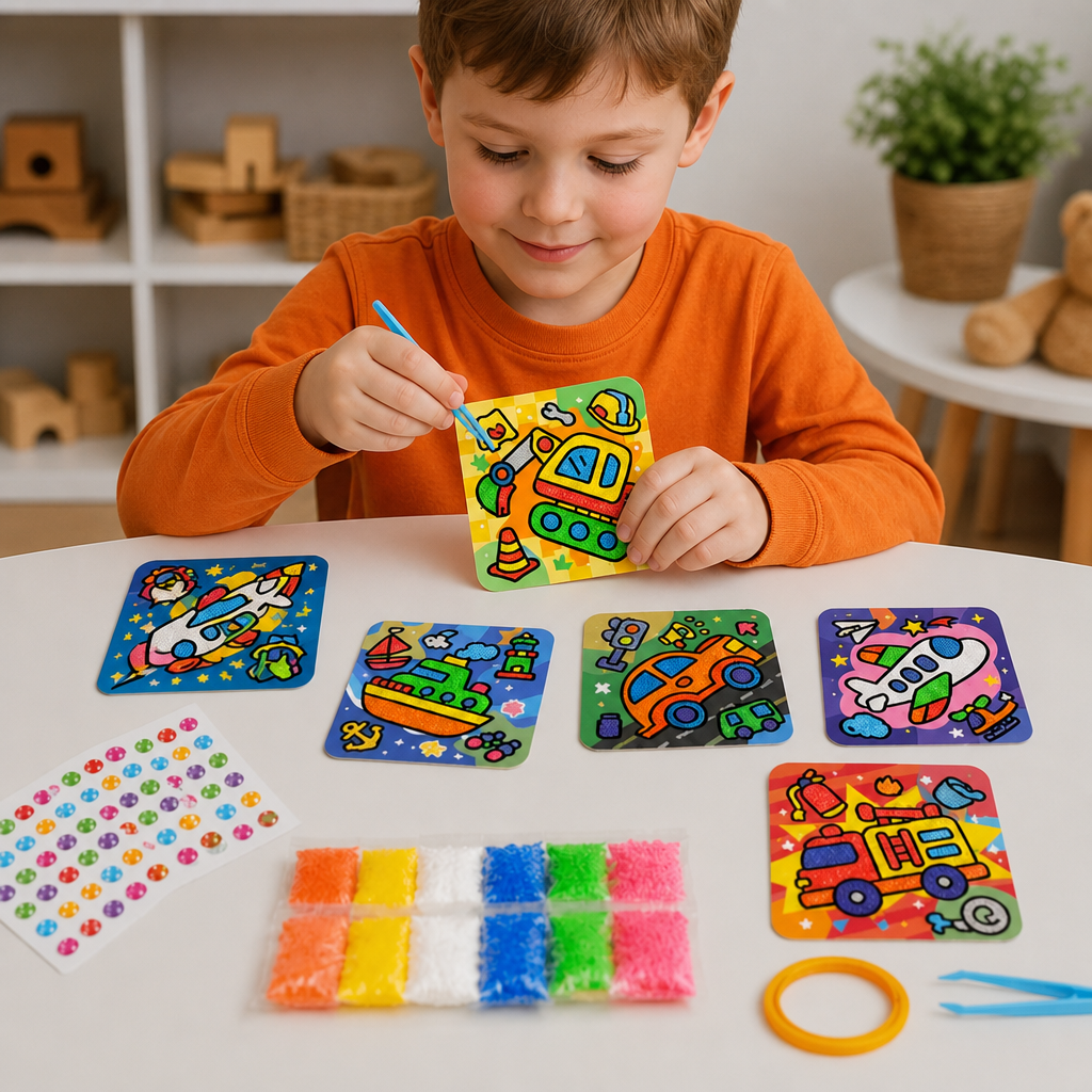 DIY Clay Sticker Art & Craft Kit for Kids