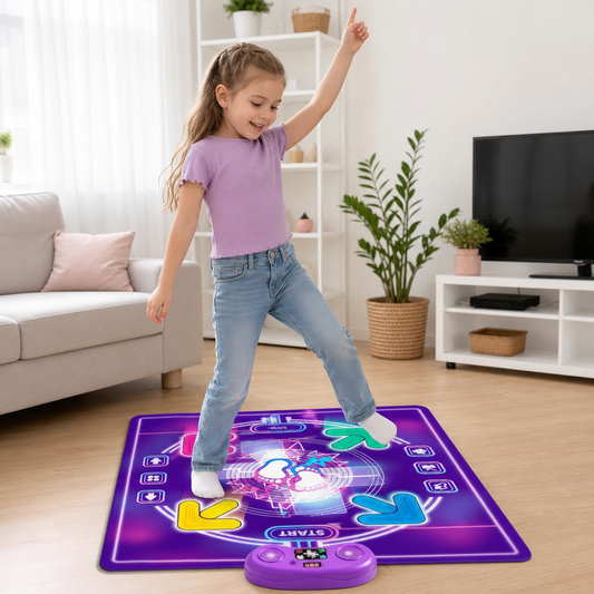 Interactive Musical Dance Mat with LED Lights for Kids