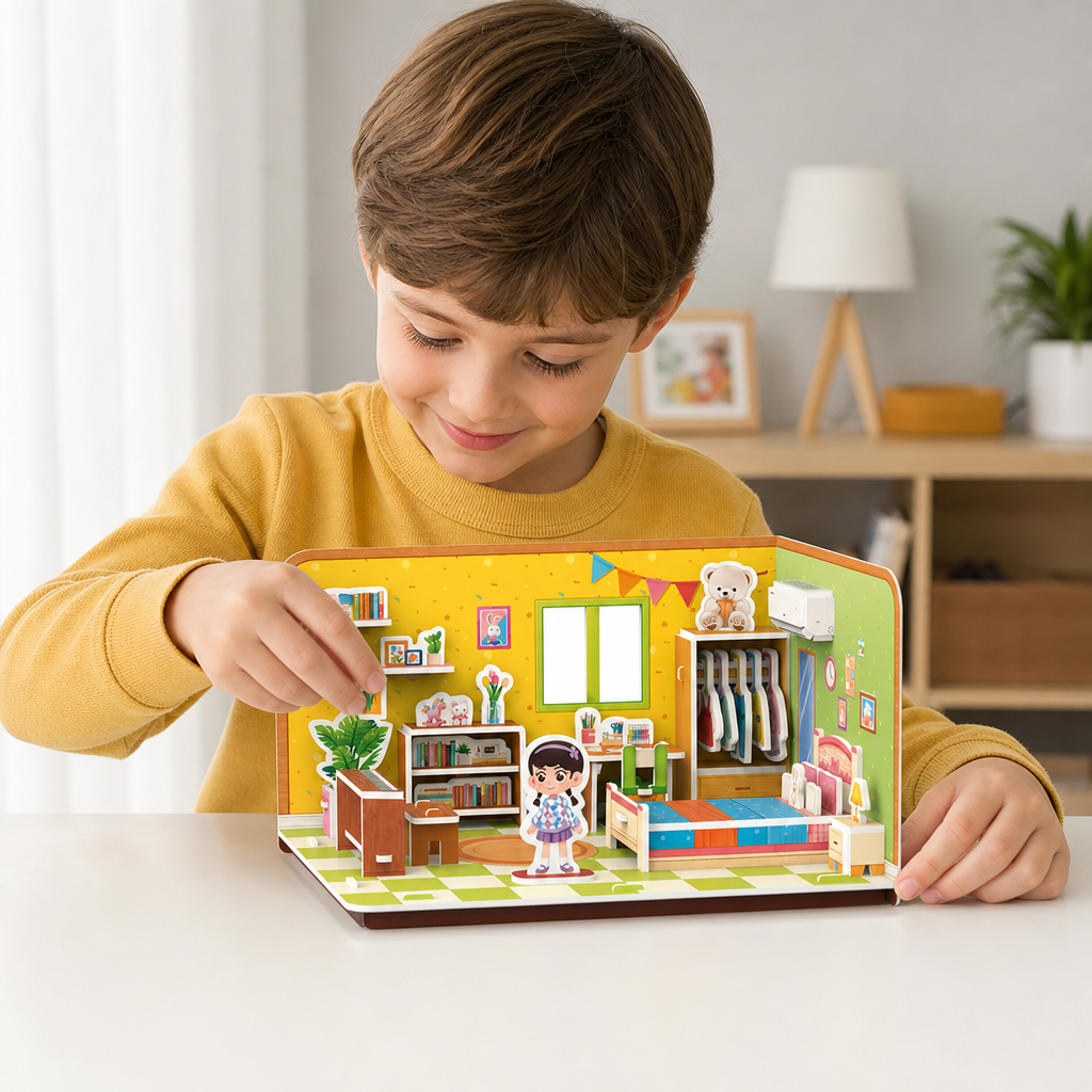 3D DIY Playroom Building Kit – Educational Puzzle & Craft Set