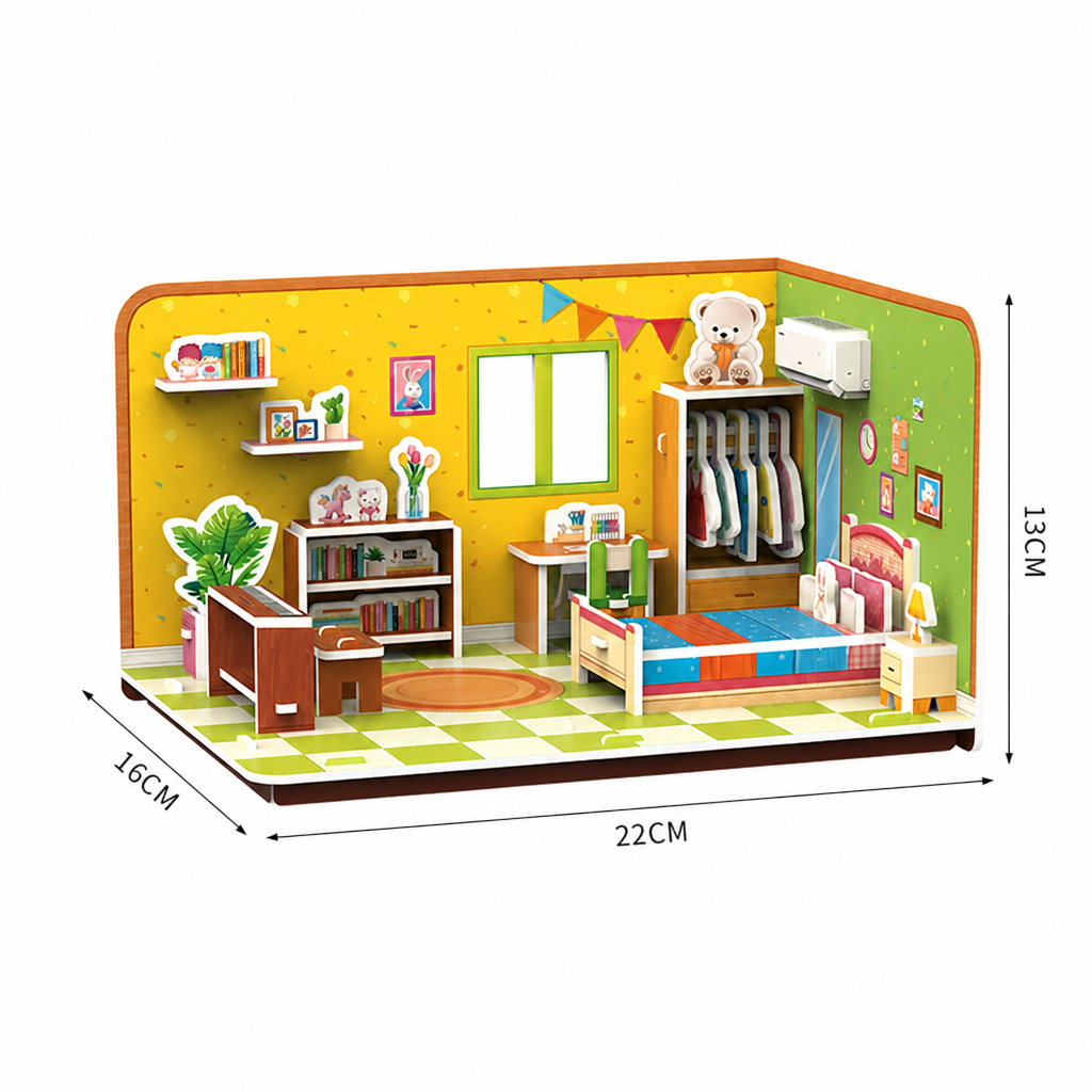 3D DIY Playroom Building Kit – Educational Puzzle & Craft Set