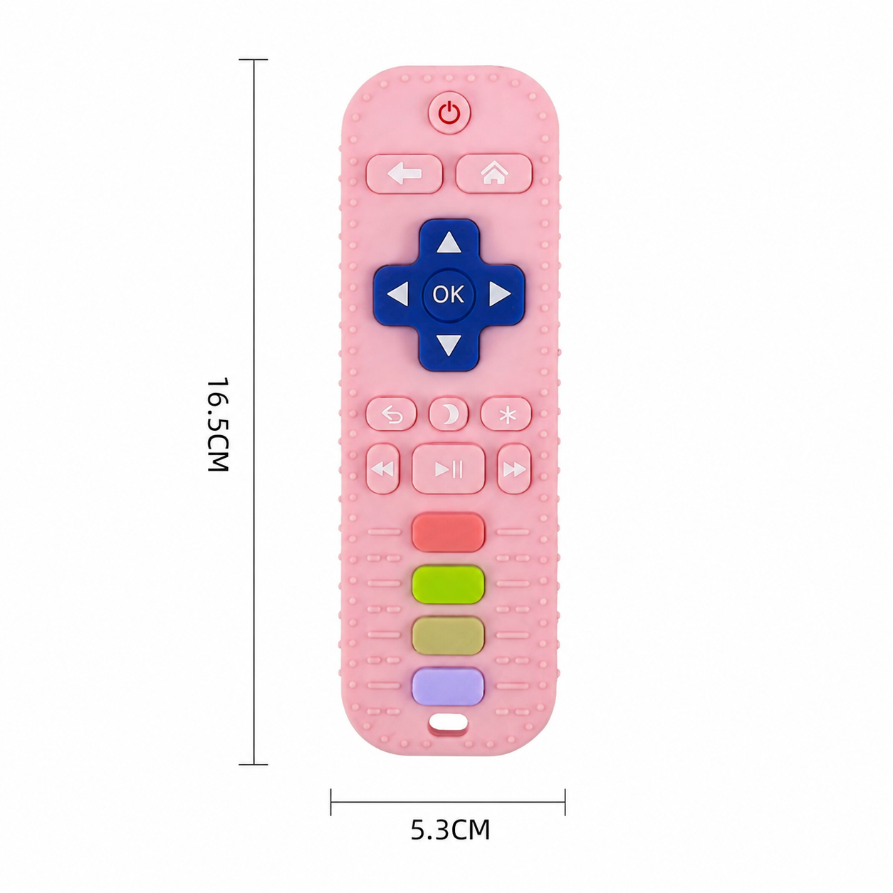 Silicone Remote Control Baby Teether – BPA-Free Sensory Chew Toy