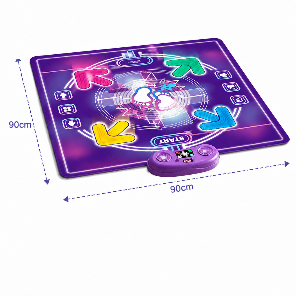 Interactive Musical Dance Mat with LED Lights for Kids