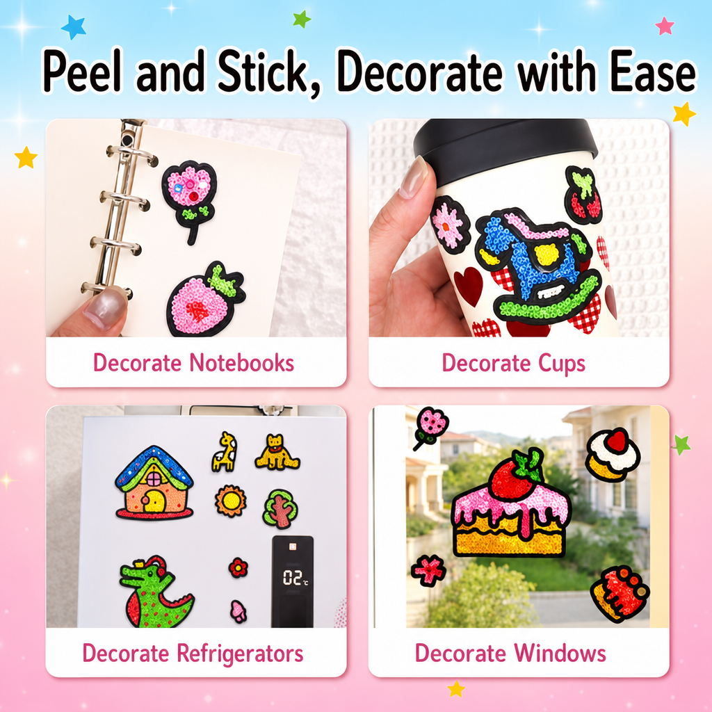 DIY Clay Sticker Art & Craft Kit for Kids