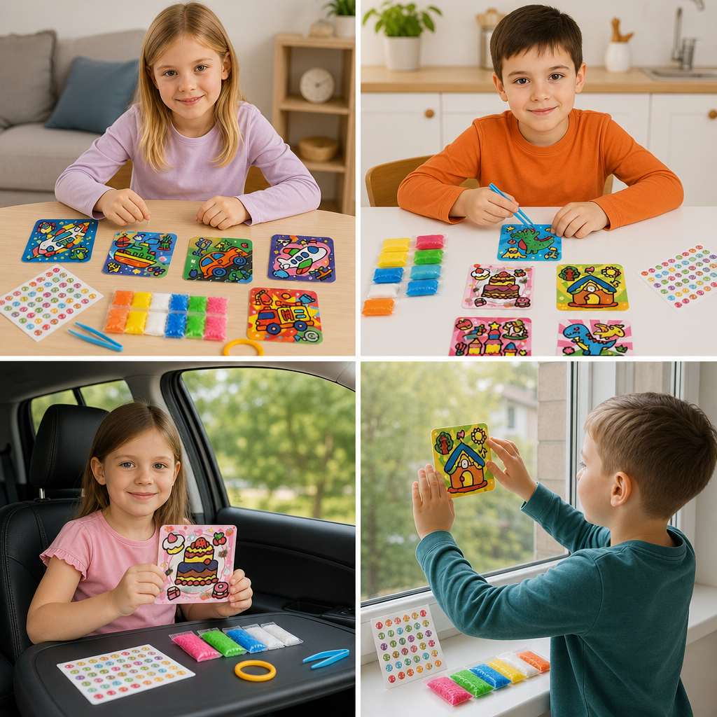 DIY Clay Sticker Art & Craft Kit for Kids