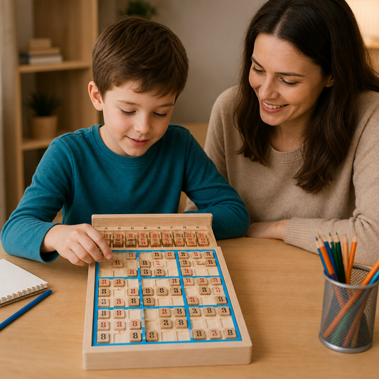 Wooden Sudoku Puzzle Board – Educational Logic & Math Game