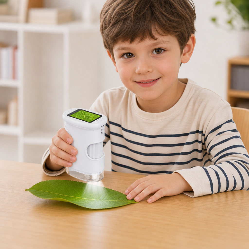 Kids’ 2-in-1 Digital Microscope & Telescope with Photo and Video Camera