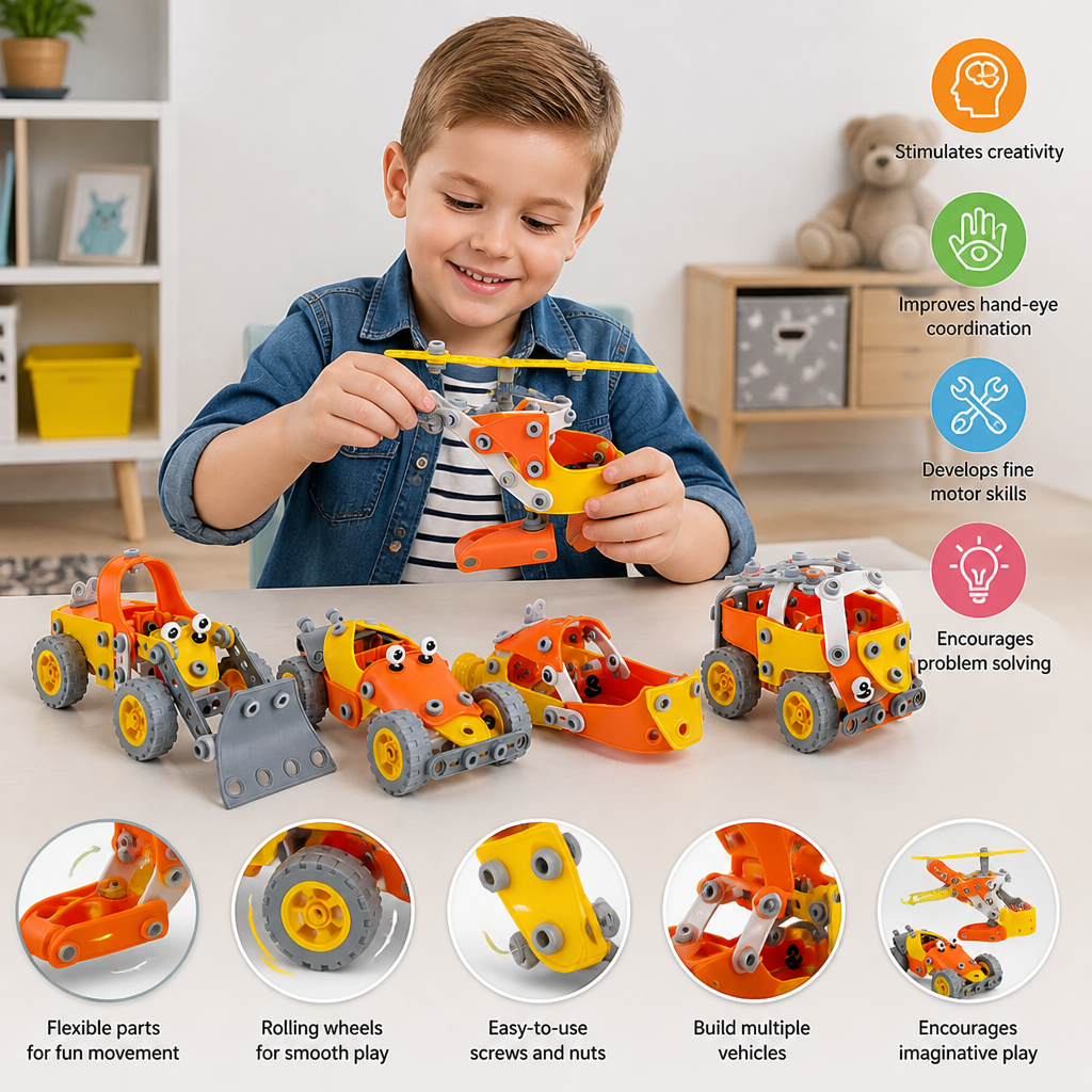 STEM Flexible Screw & Nut Building Blocks Set