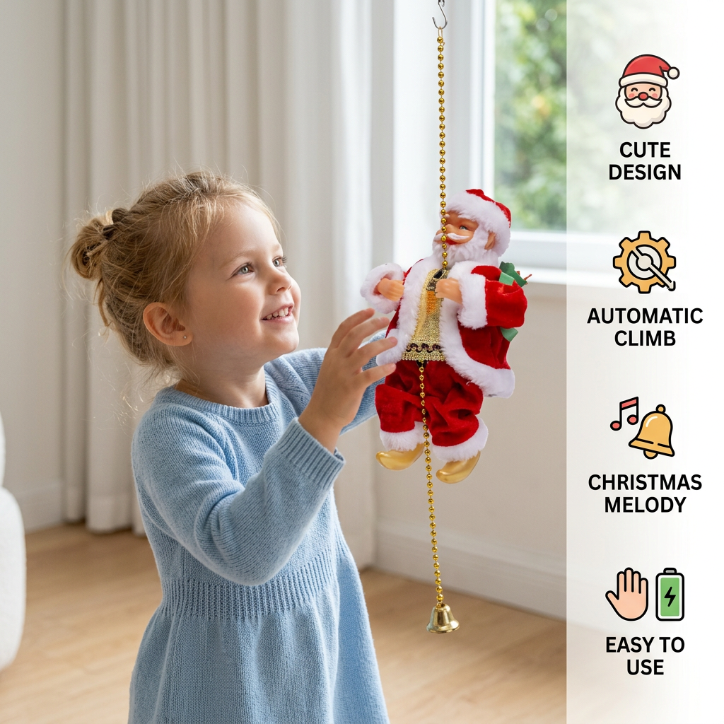Climbing Santa Claus Toy