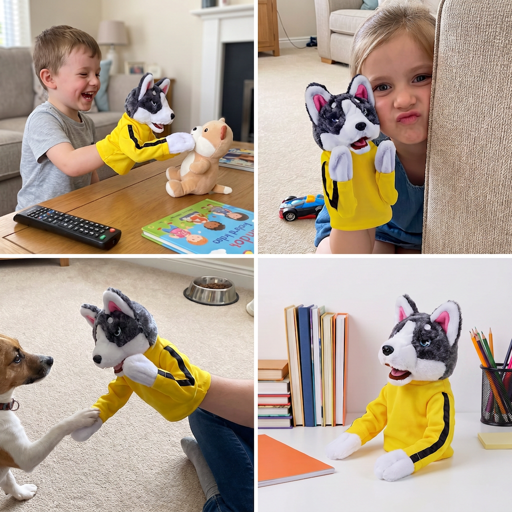 Boxing Husky Funny Kids Toy