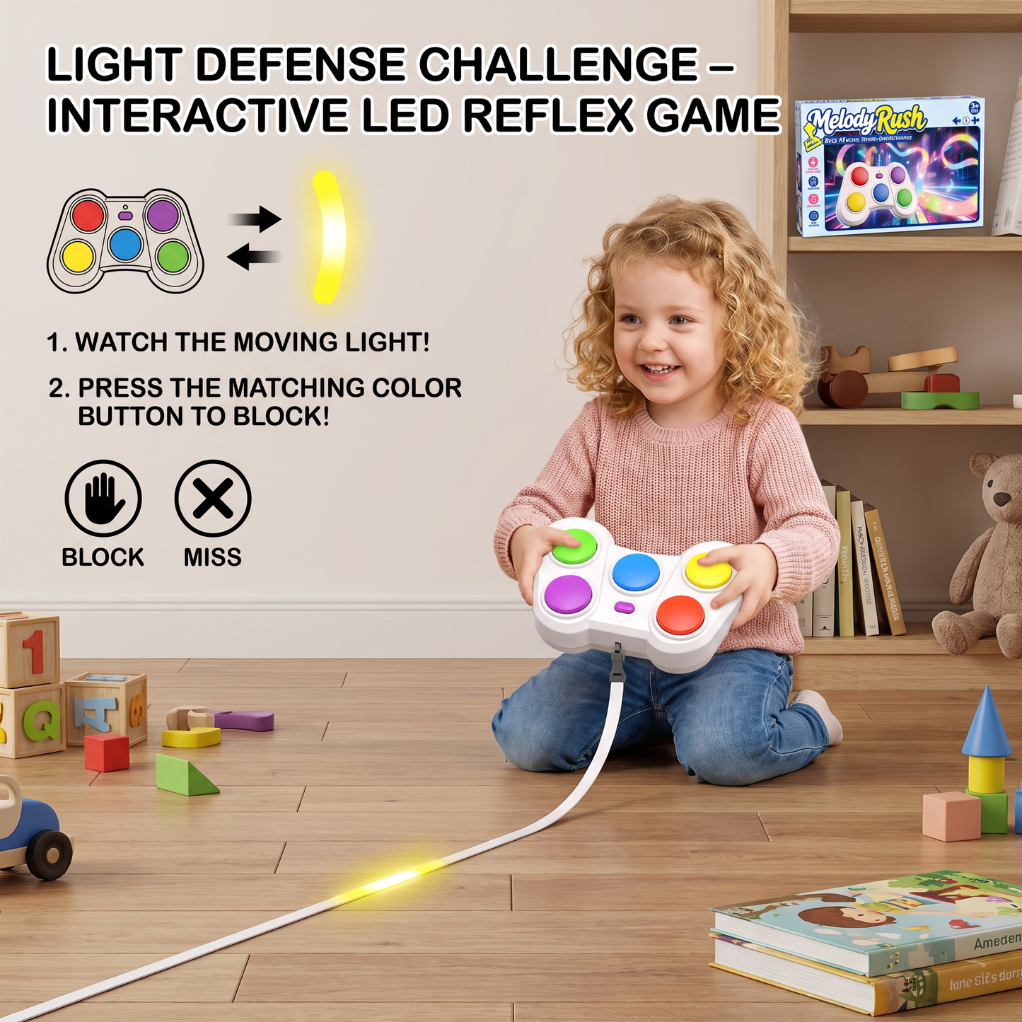 Light Defense Challenge – Interactive LED Reflex Game