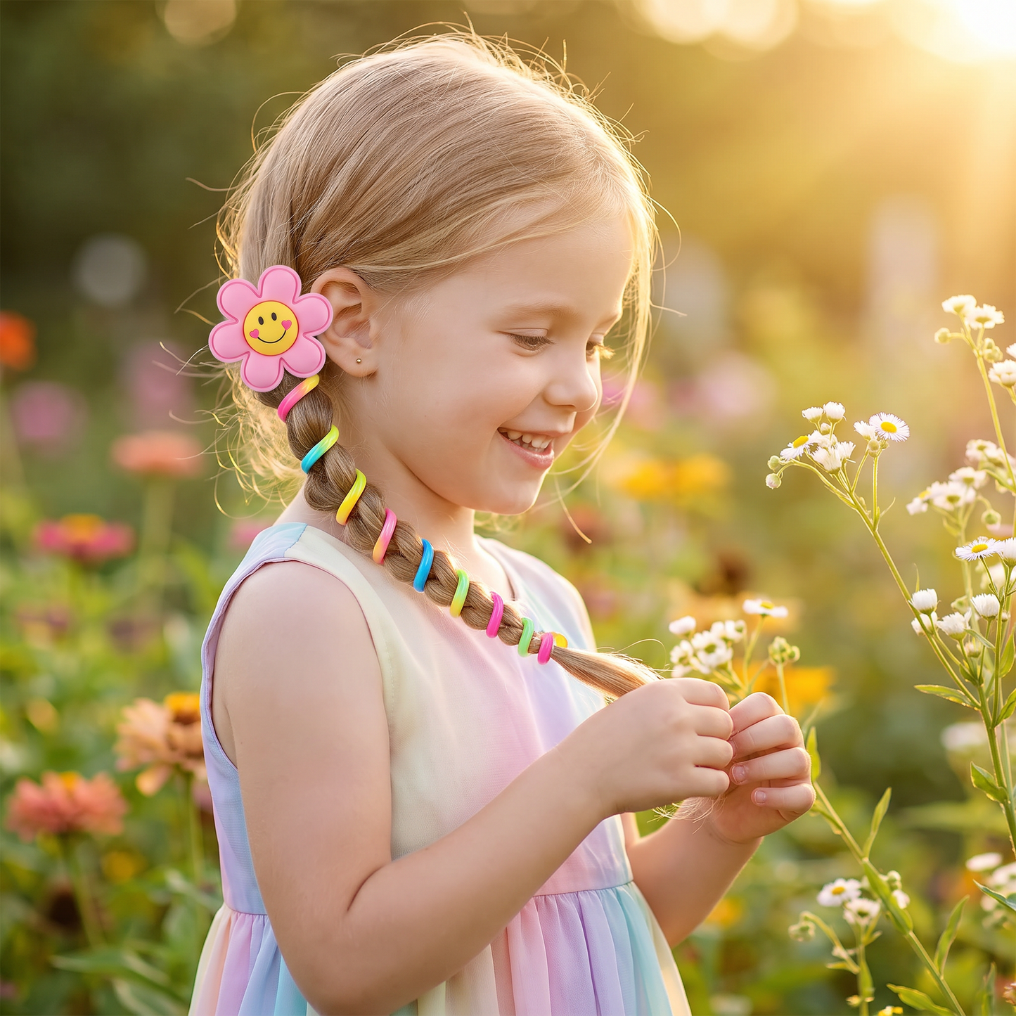 Cute Kids Spiral Hair Tie Set