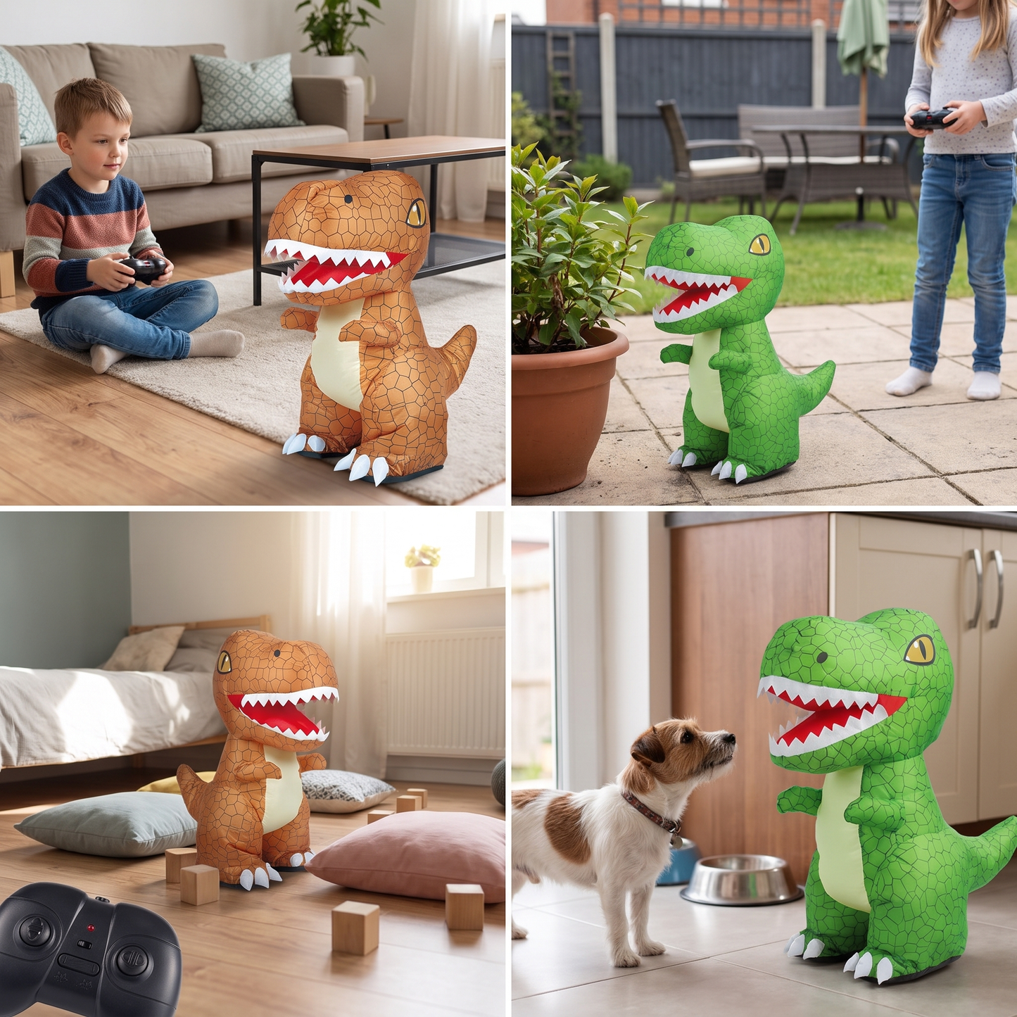 Remote Control Inflatable T-Rex Dinosaur Toy