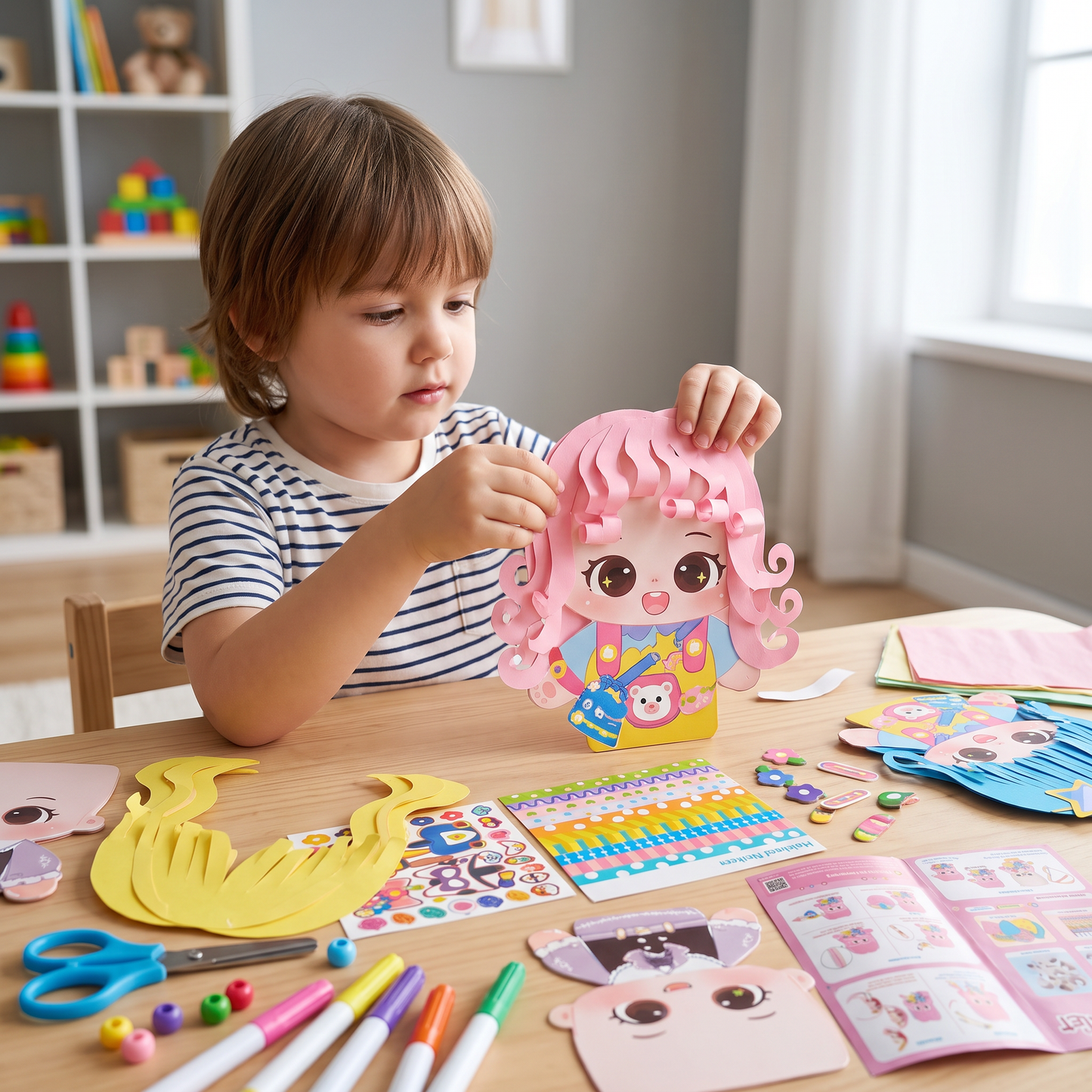 DIY Hair Stylist Craft Kit for Kids