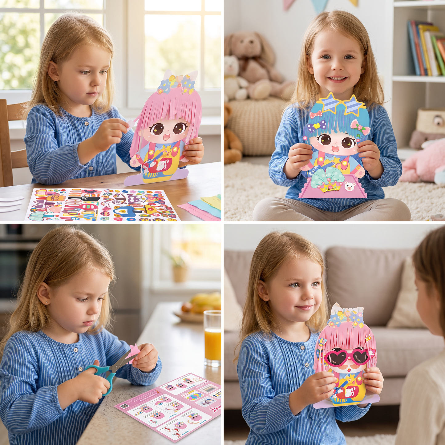 DIY Hair Stylist Craft Kit for Kids