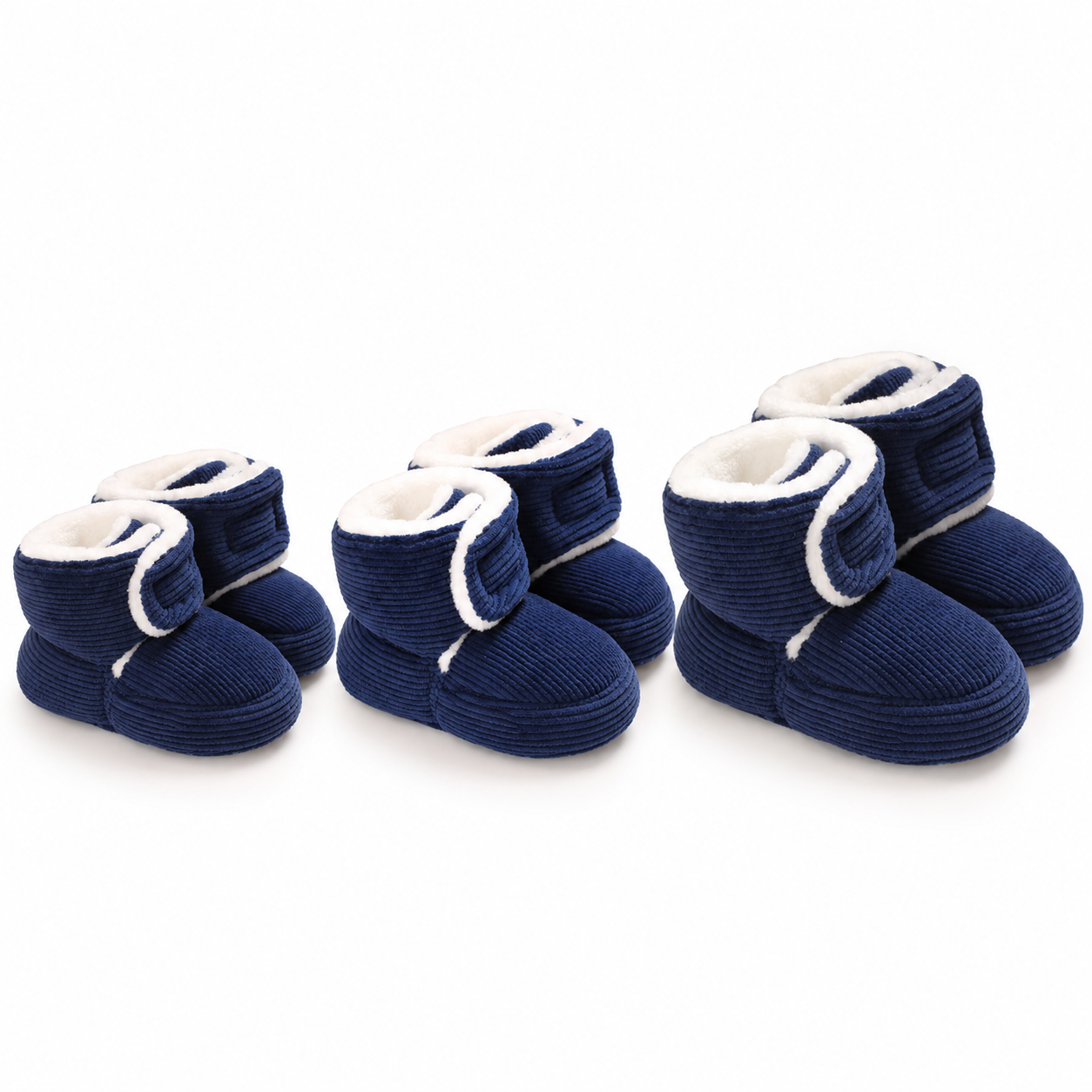 Warm & Cozy Plush Baby Booties with Soft, Non-Slip Soles