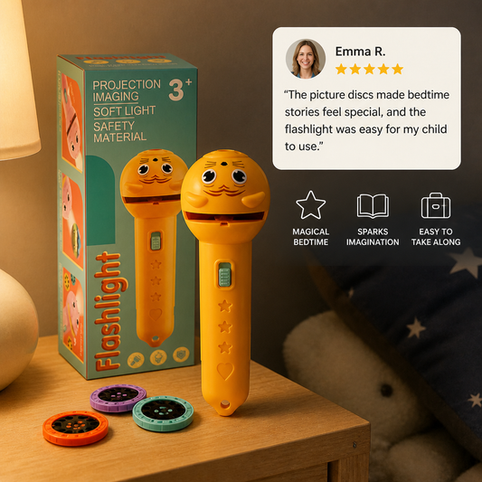 Kids’ Bedtime Story Projection Flashlight