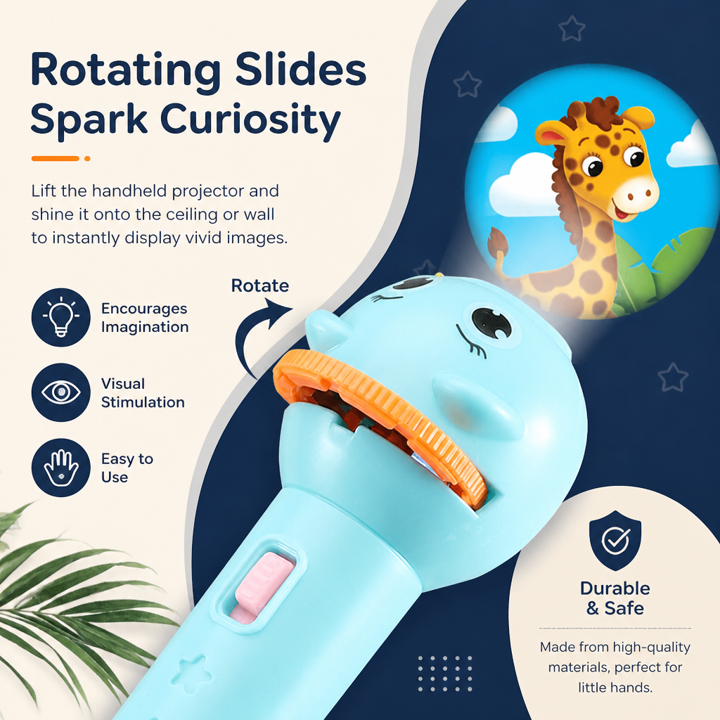 Kids’ Bedtime Story Projection Flashlight