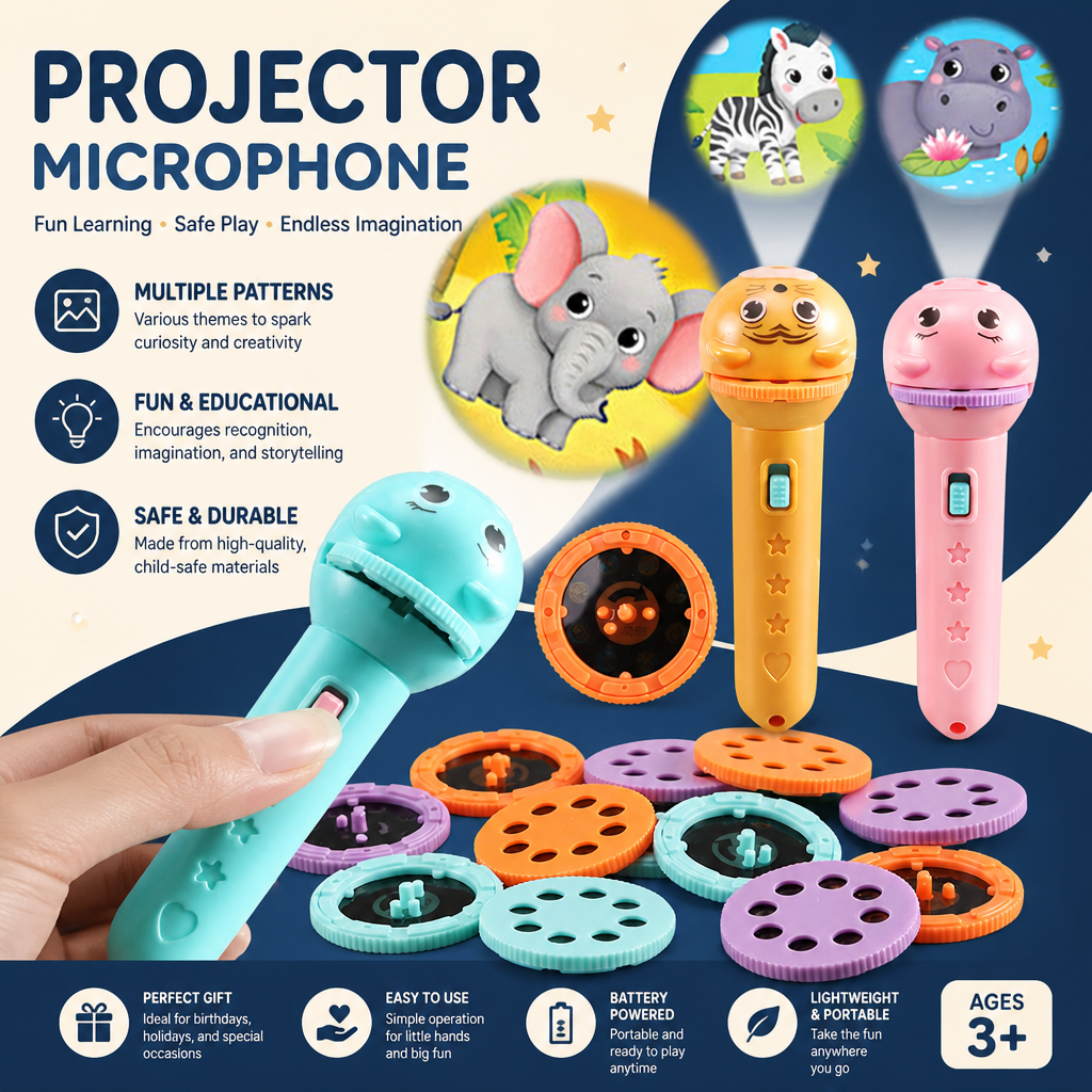Kids’ Bedtime Story Projection Flashlight