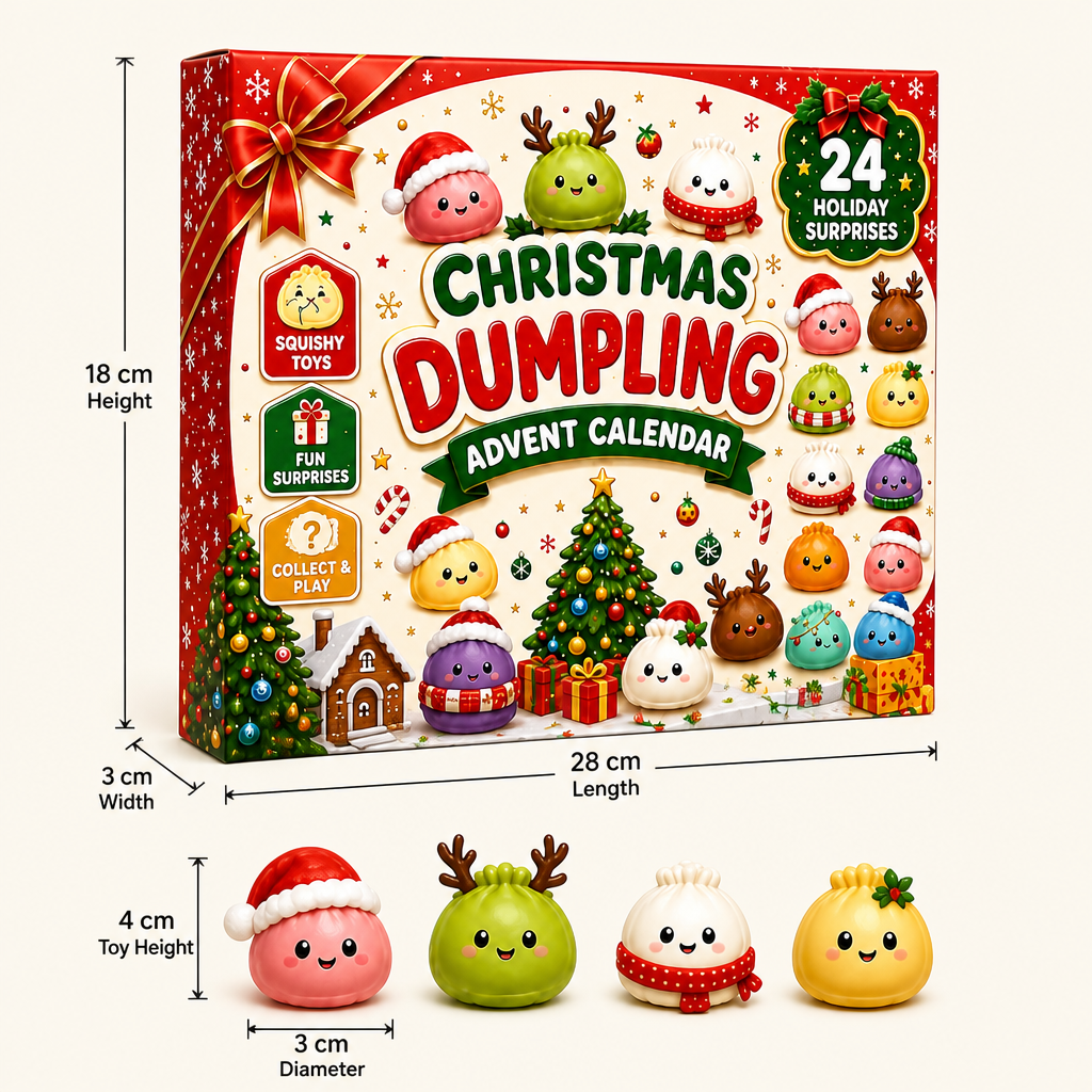 Mini Dumpling Squishy Toy Advent Calendar