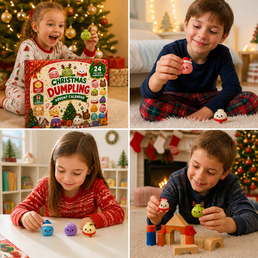Mini Dumpling Squishy Toy Advent Calendar