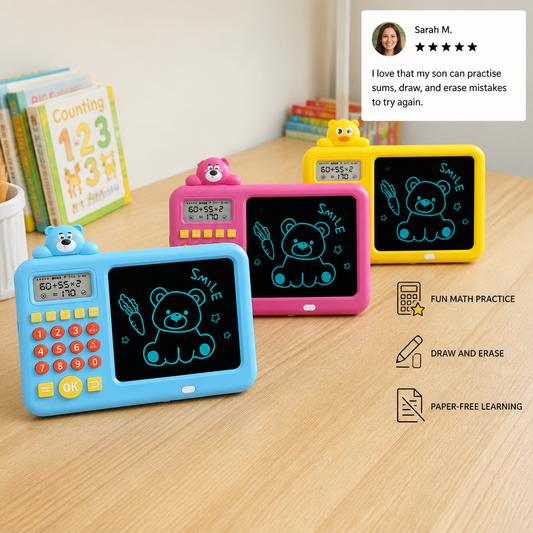 Interactive Math Drawing & Erase Learning Set for Kids