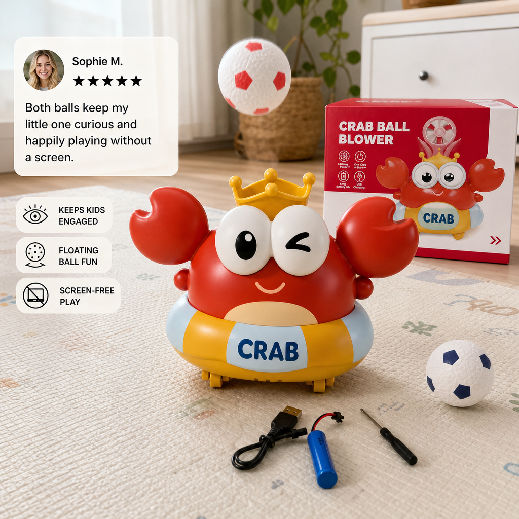 Kids’ Electric Crab Floating Ball Toy