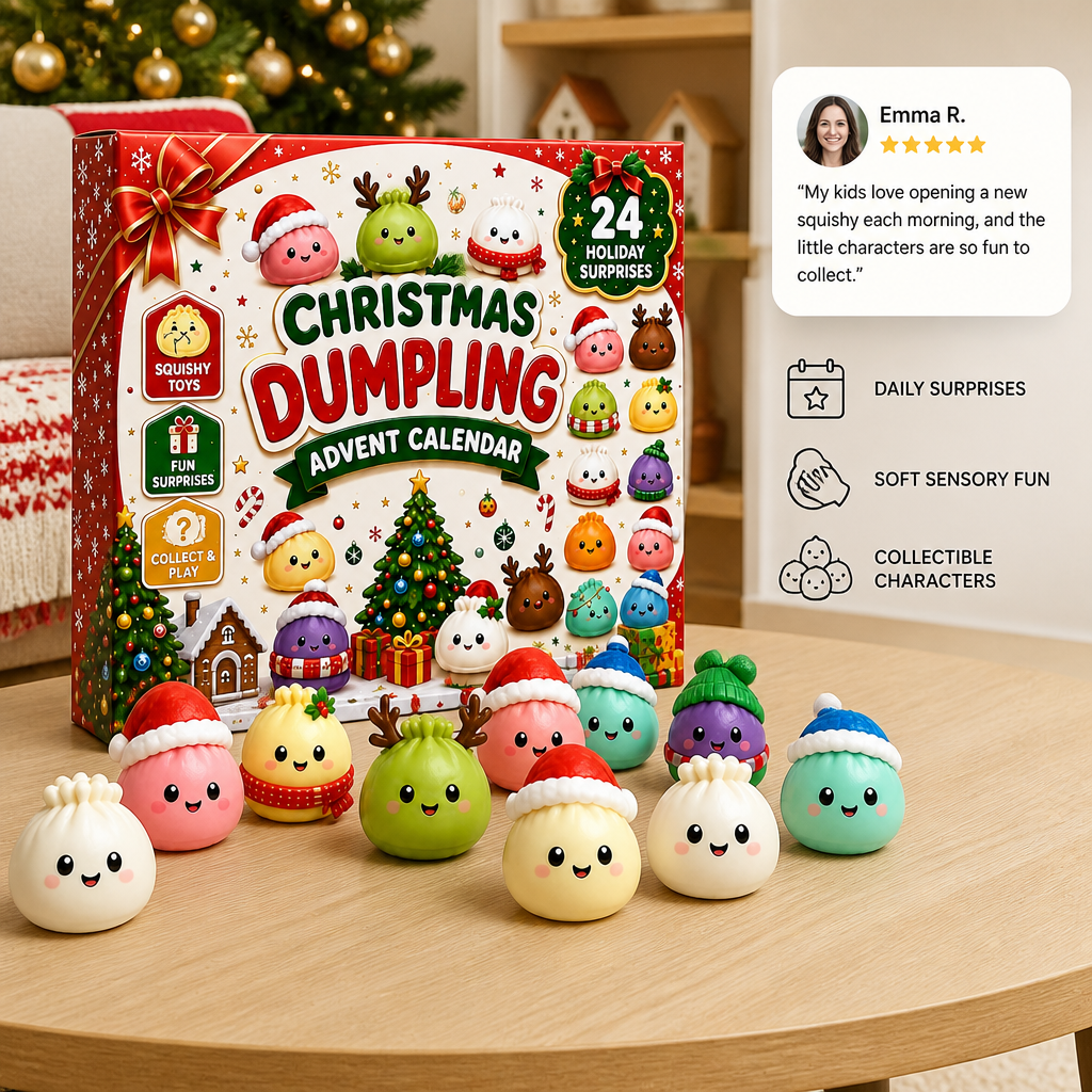 Mini Dumpling Squishy Toy Advent Calendar