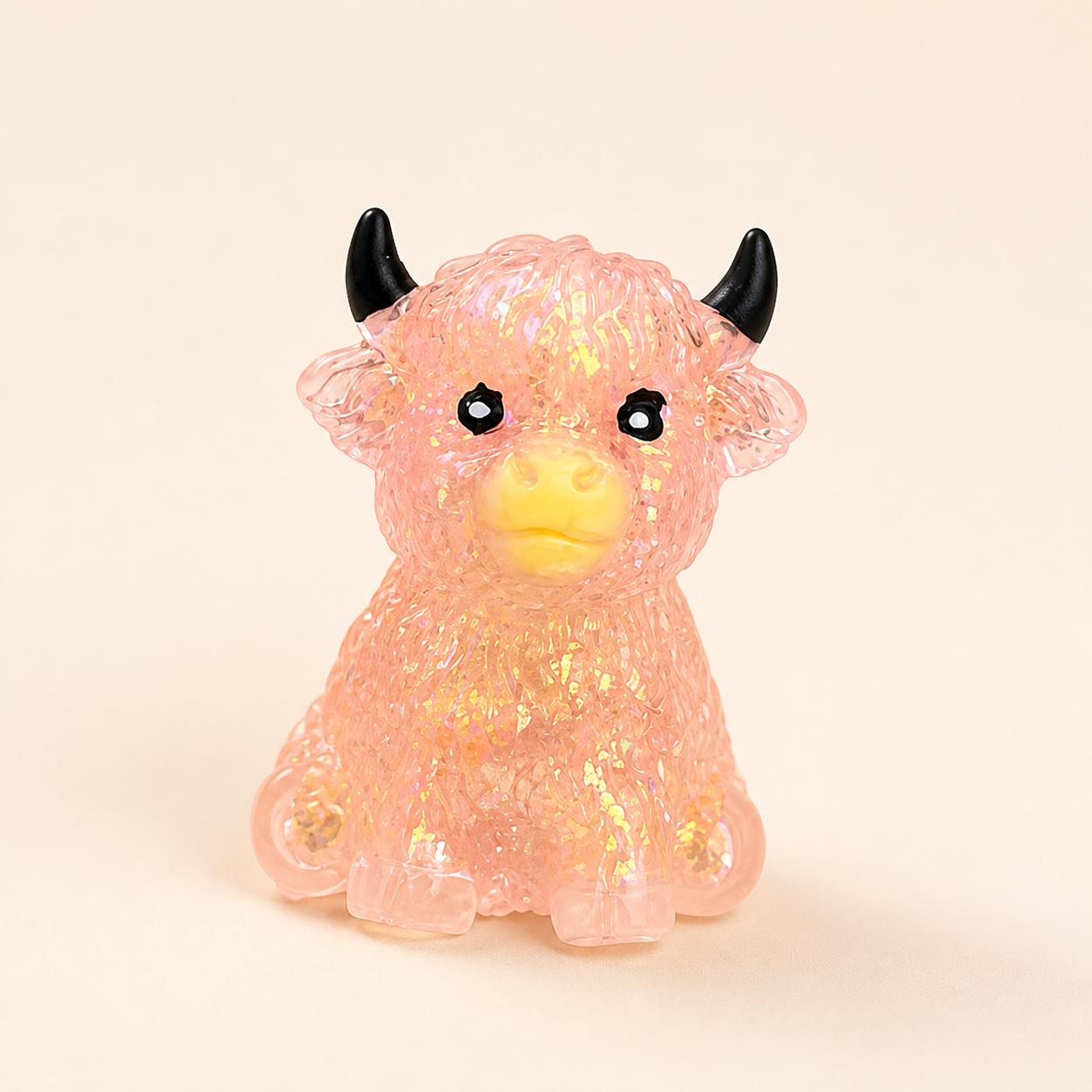 Mini Highland Cow Squishy Stress Relief Toy