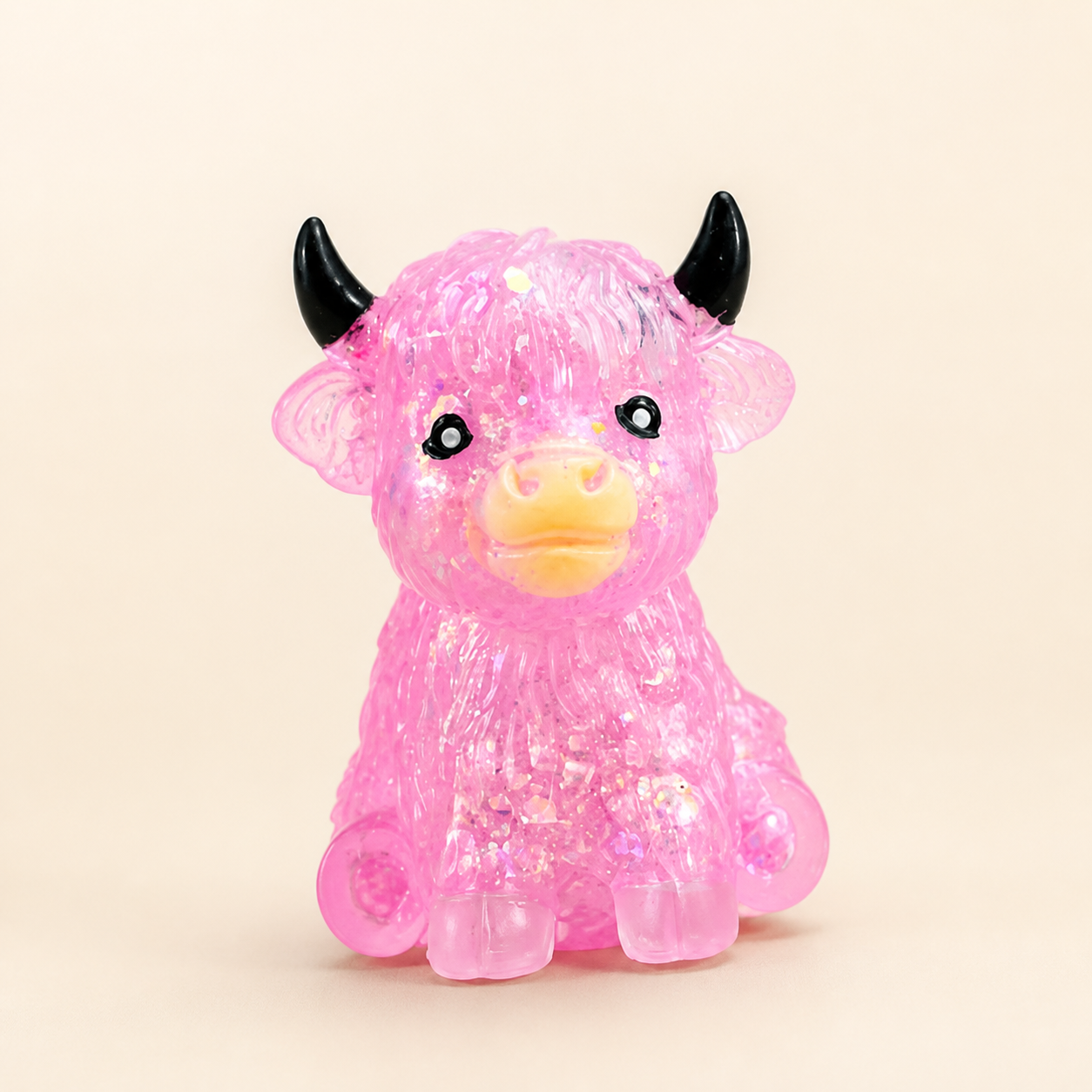Mini Highland Cow Squishy Stress Relief Toy