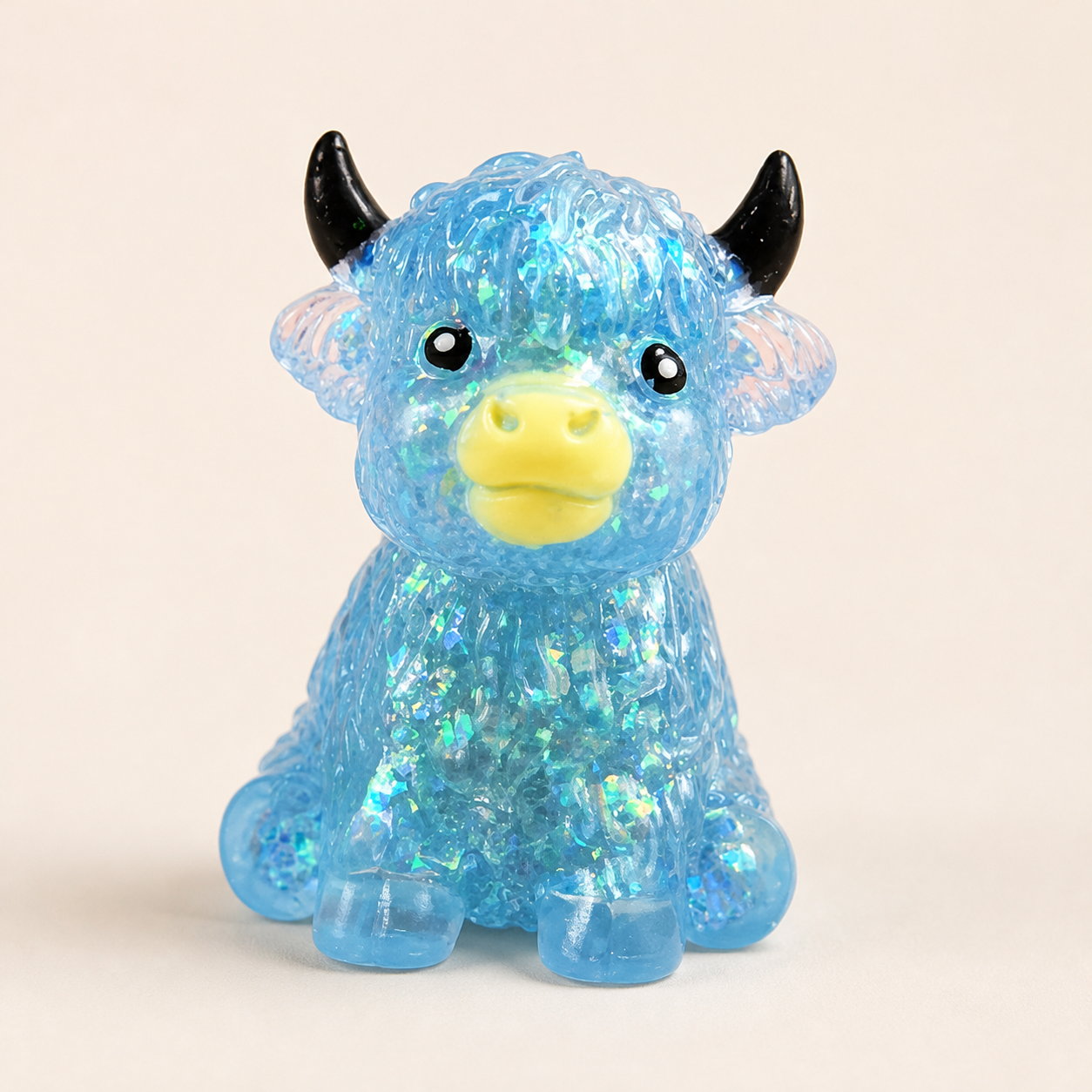Mini Highland Cow Squishy Stress Relief Toy