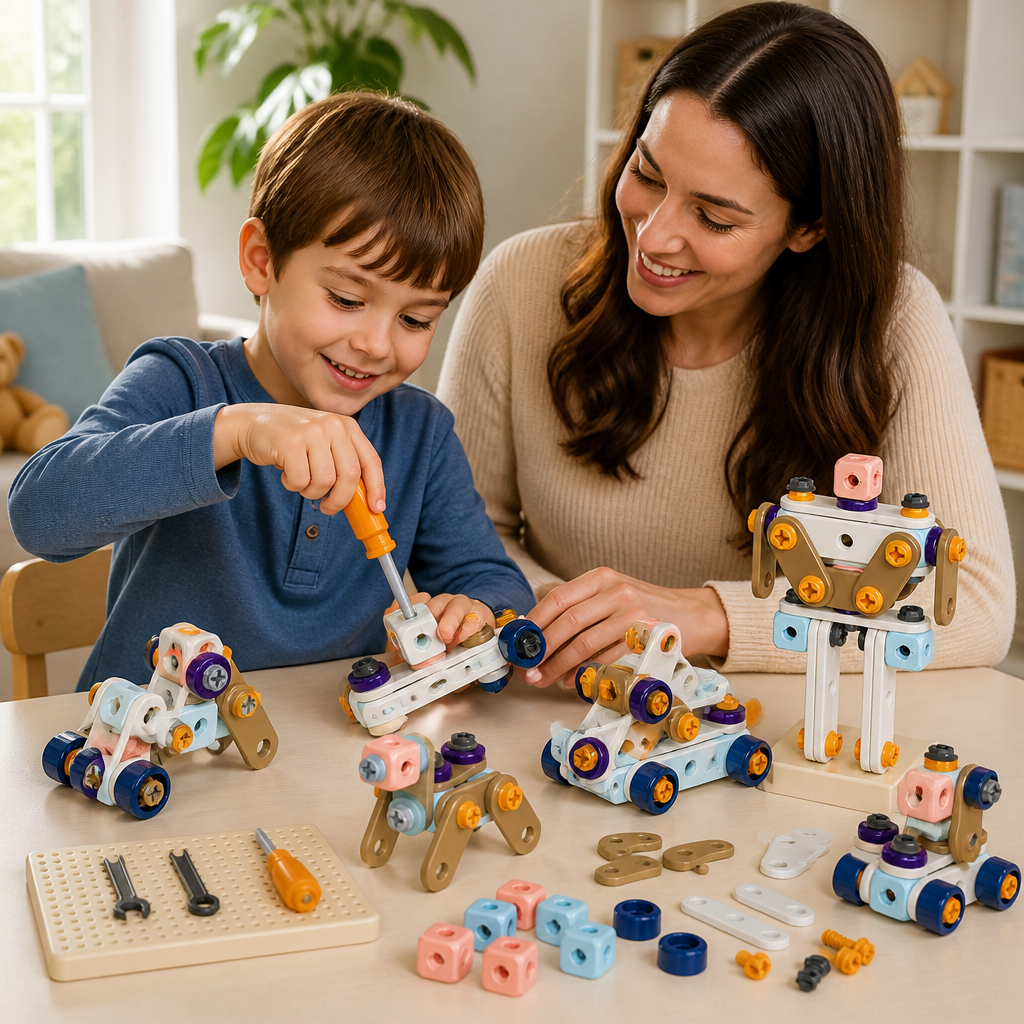 Kids’ DIY Tool Kit with Electric Drill – STEM Building Playset