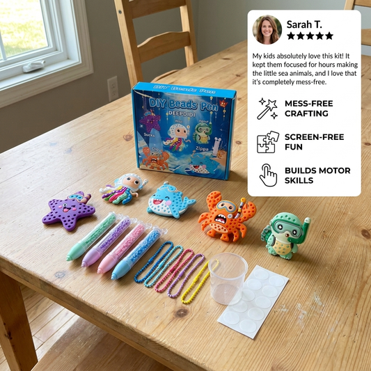 DIY Bead Art Pen Kit – Create & Decorate Animal Designs