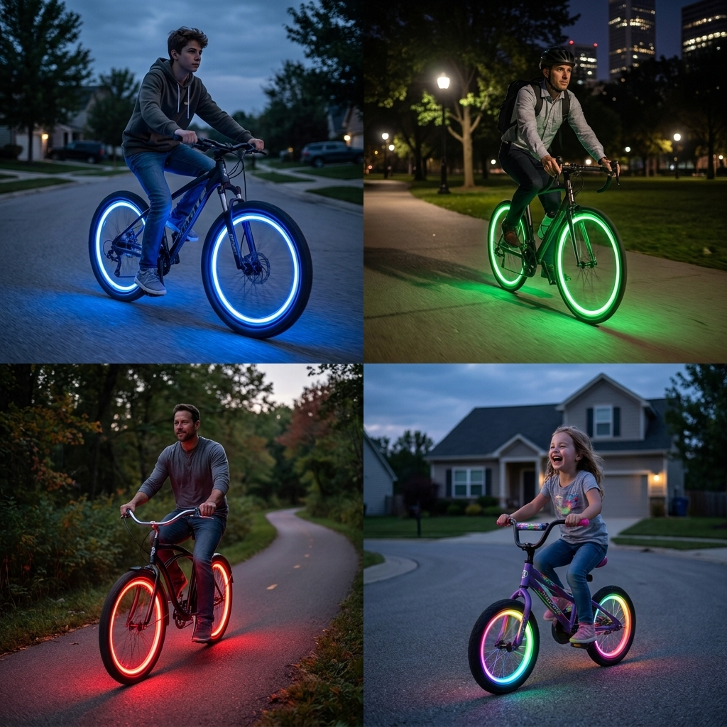 Colorful LED Bicycle Wheel Spoke Lights