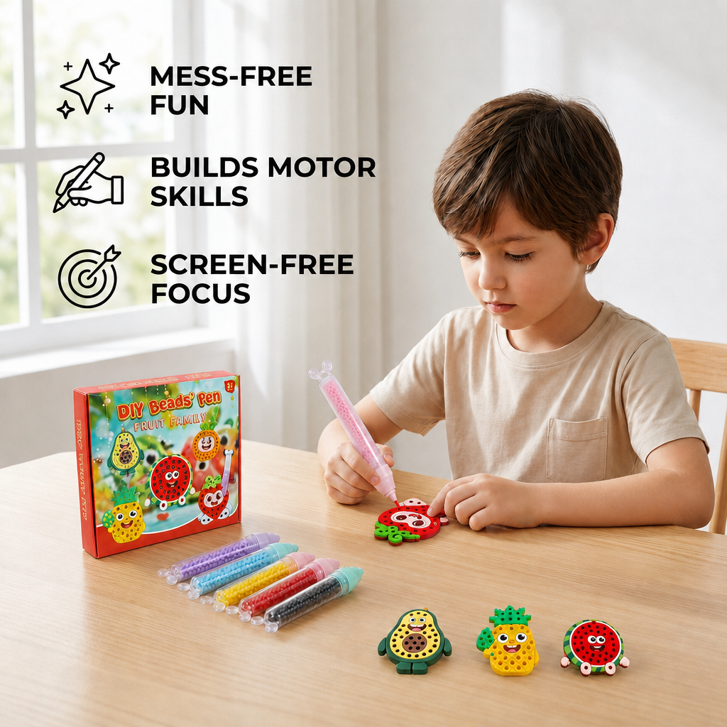 DIY Bead Art Pen Kit – Create & Decorate Animal Designs