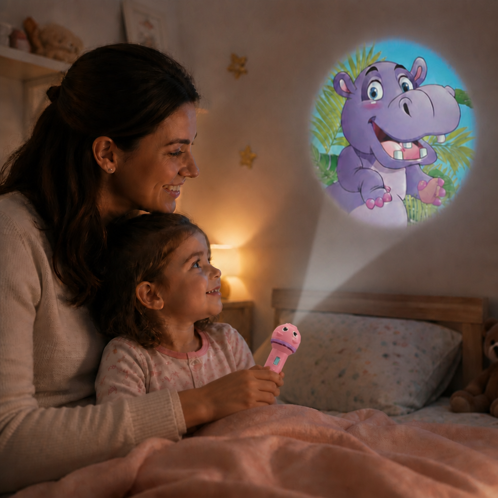 Kids’ Bedtime Story Projection Flashlight