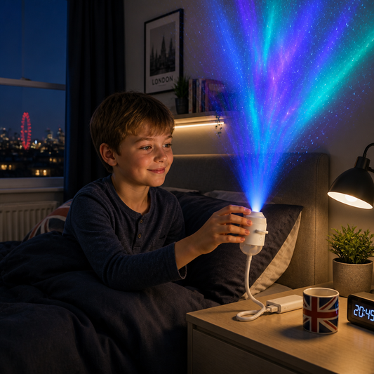 NightSky Dimmable USB Galaxy Projector with Stars & Aurora Effects