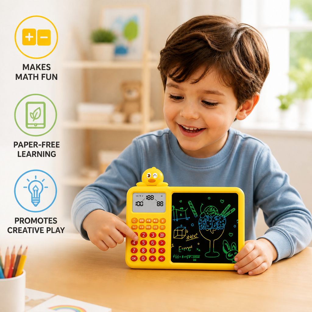 Interactive Math Drawing & Erase Learning Set for Kids