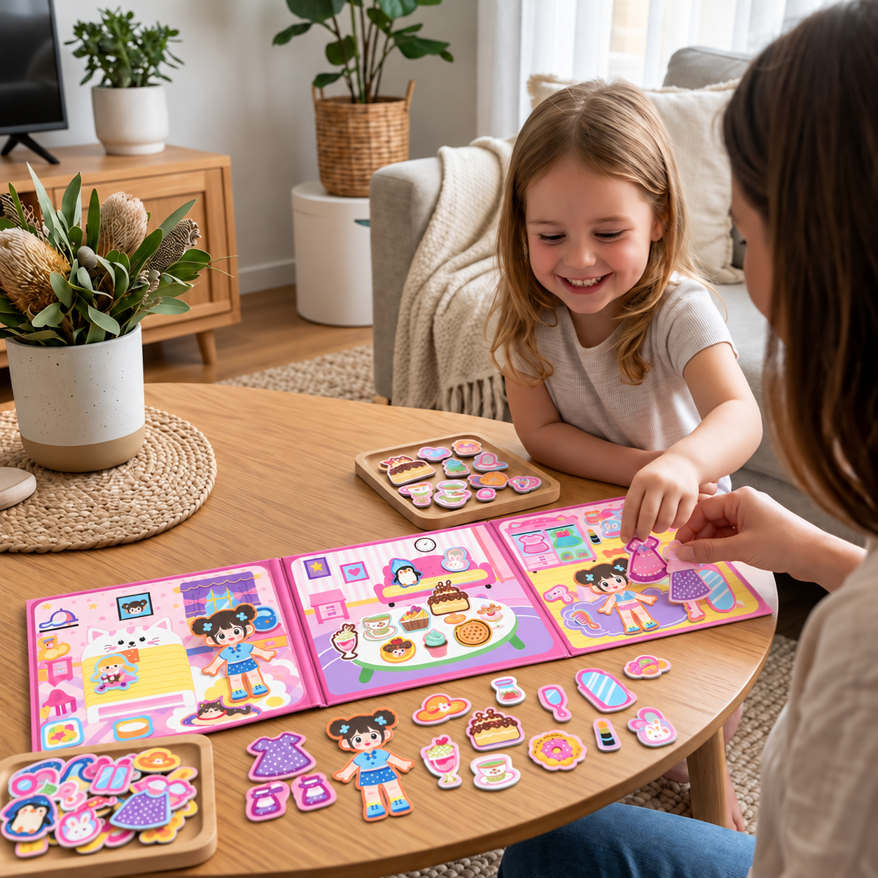 Montessori Magnetic Quiet Book – Creative Dress-Up & Scene Play