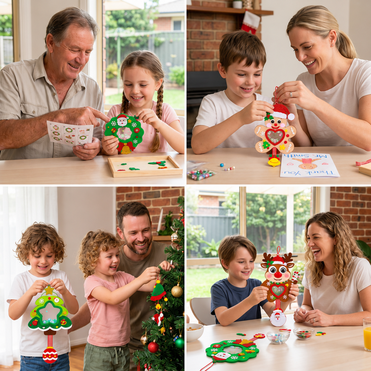 DIY Christmas Shaker Ornament Craft Kit for Kids