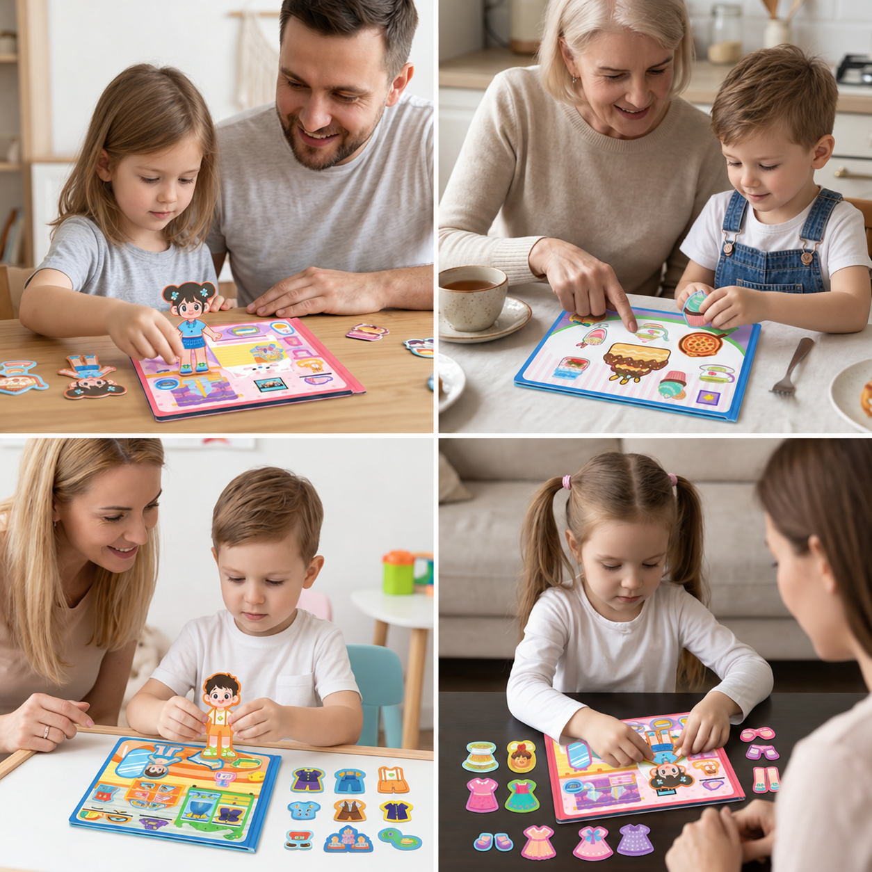 Montessori Magnetic Quiet Book – Creative Dress-Up & Scene Play