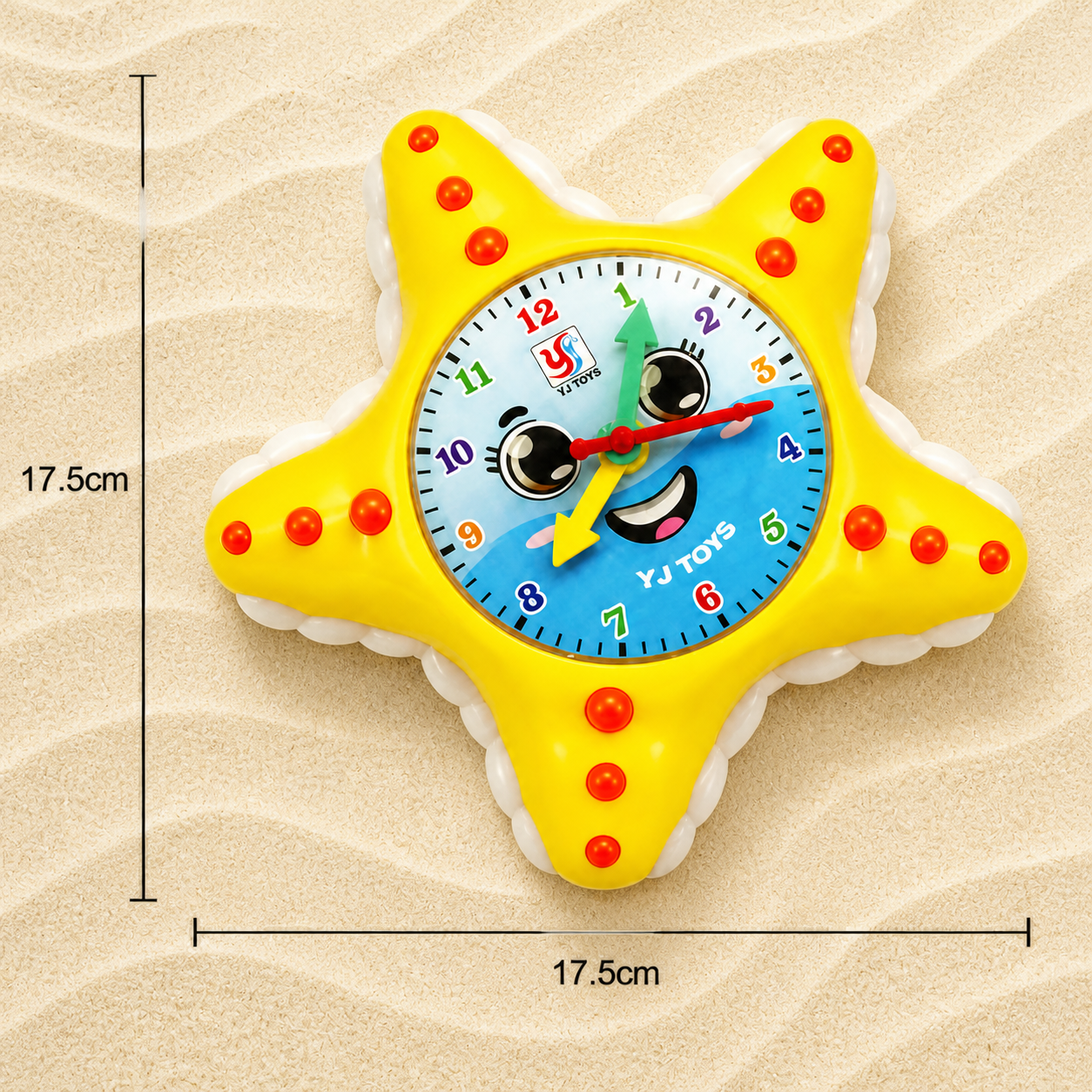 Starfish Clock Learning Toy – Interactive Time Teaching Toy for Kids