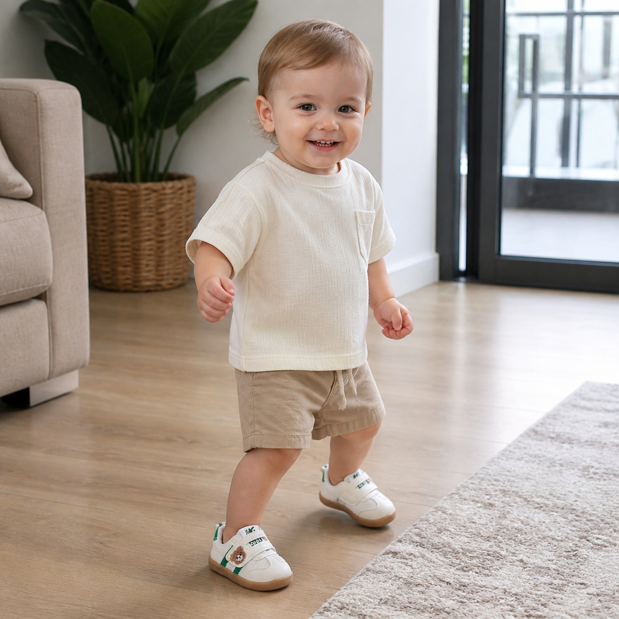 Breathable Baby & Toddler First Walking Shoes – Soft Sole & Non-Slip
