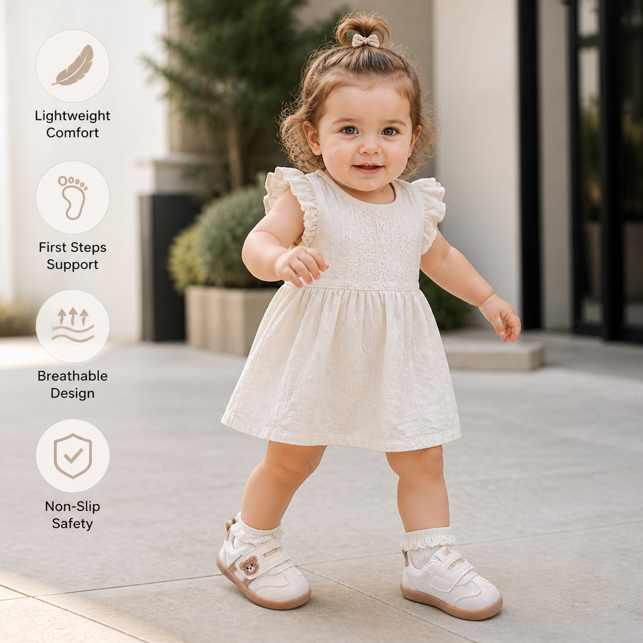 Breathable Baby & Toddler First Walking Shoes – Soft Sole & Non-Slip