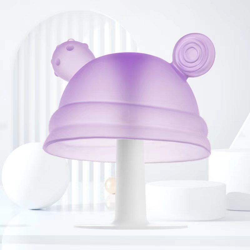 Baby Mushroom Silicone Teether for Tiny Hands