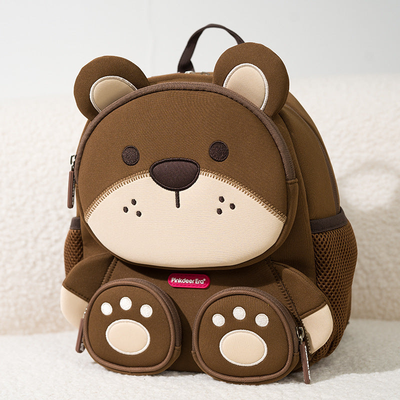 Kids Cartoon Animal Backpack – Lightweight Multi-Pocket School Bag