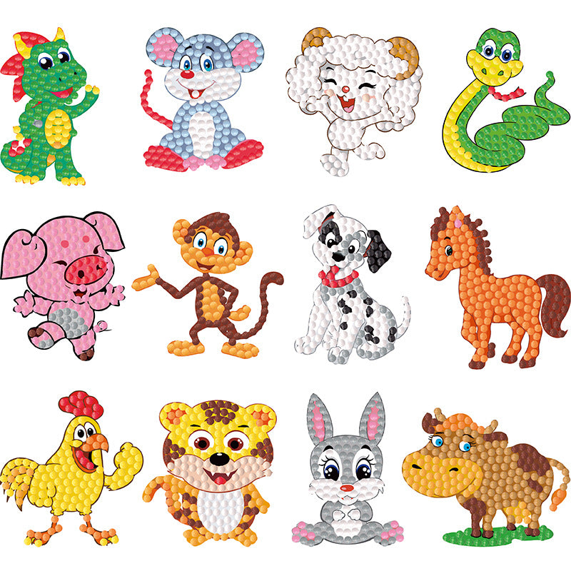 DIY Diamond Art Sticker Craft Kit for Kids