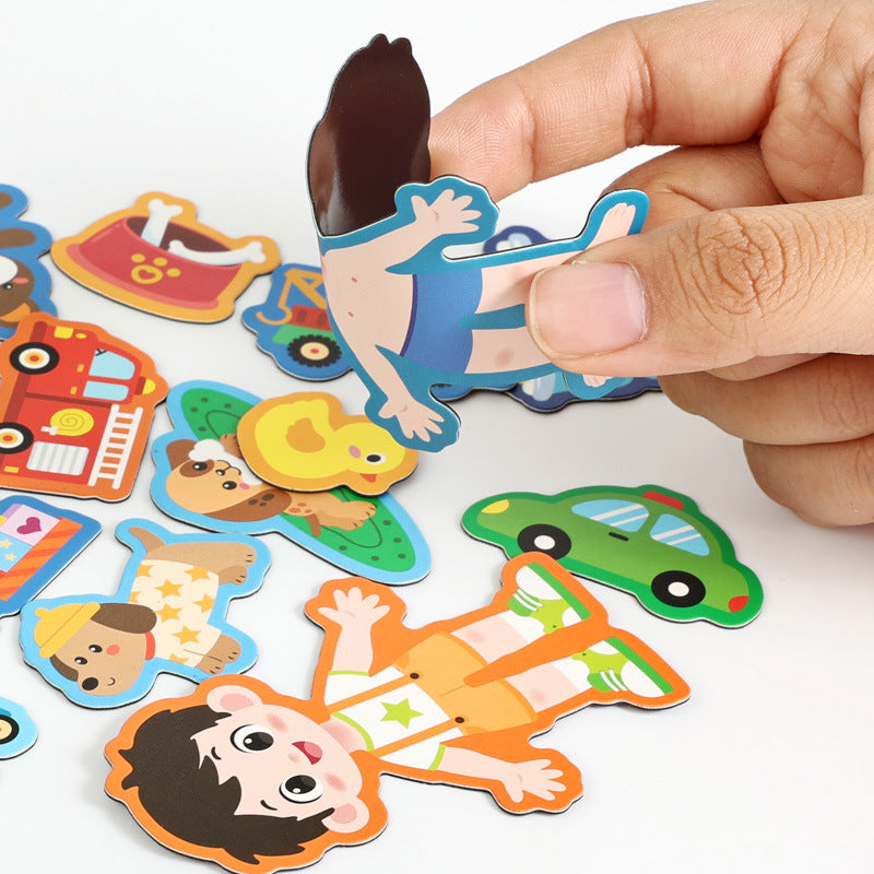 Montessori Magnetic Quiet Book – Creative Dress-Up & Scene Play