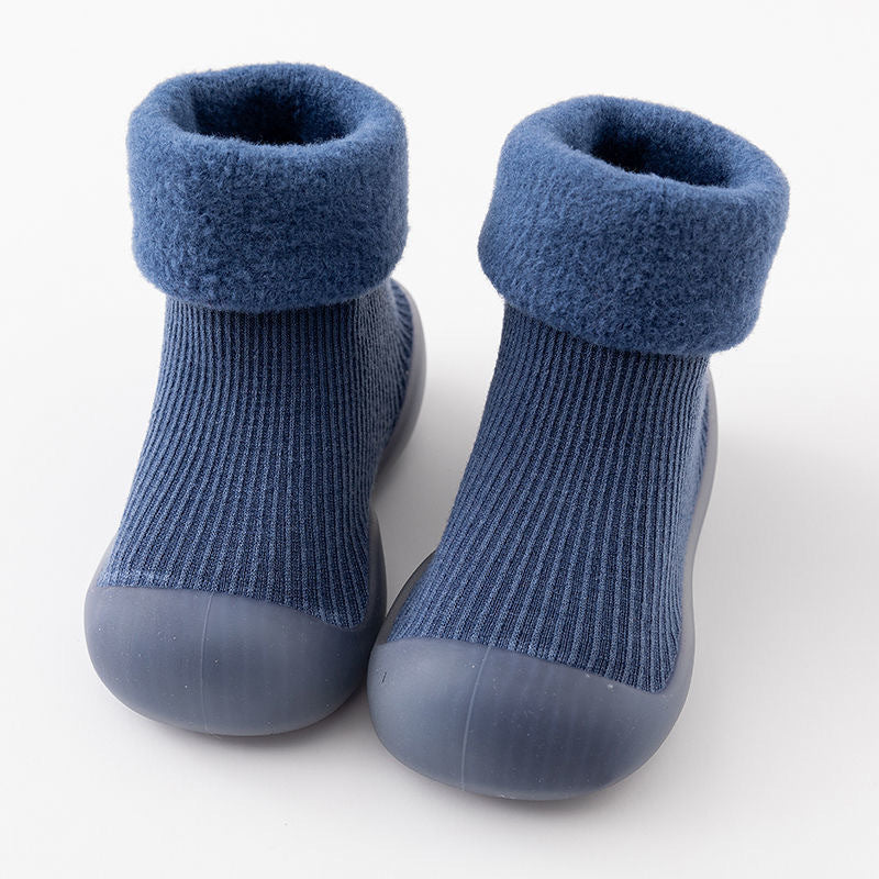 Warm Baby Walking Sock Shoes with Soft Non-Slip Soles