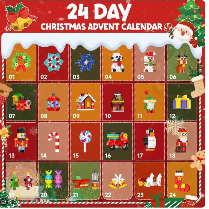 Christmas Ornament Building Blocks Advent Calendar