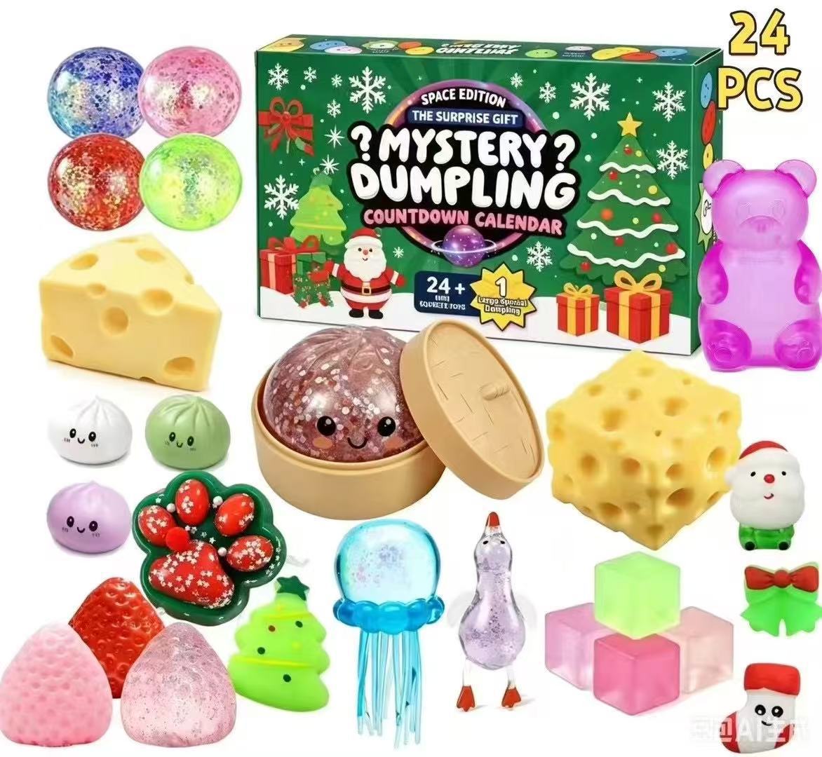 Christmas Squishy Advent Calendar for Kids